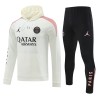 Paris Saint-Germain Hoodie Tréninkový Mikina Bílá 2024-25